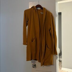Albion Mustard Hooded Cardigan